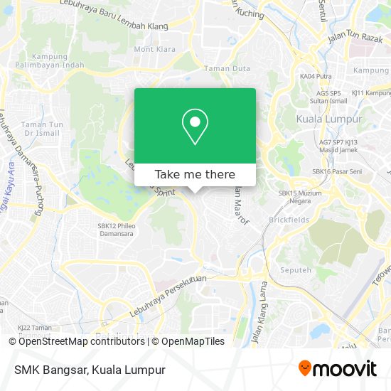 SMK Bangsar map