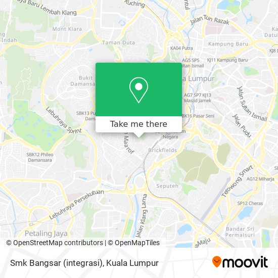 Smk Bangsar (integrasi) map