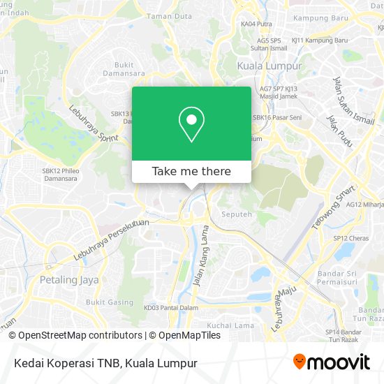 Kedai Koperasi TNB map