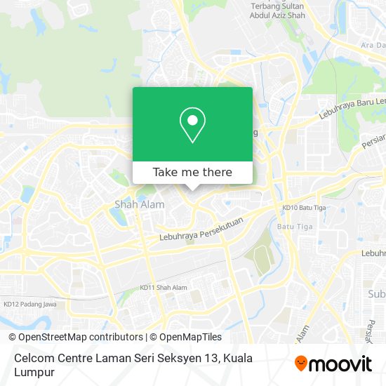 Celcom Centre Laman Seri Seksyen 13 map