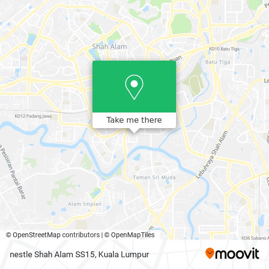 nestle Shah Alam SS15 map
