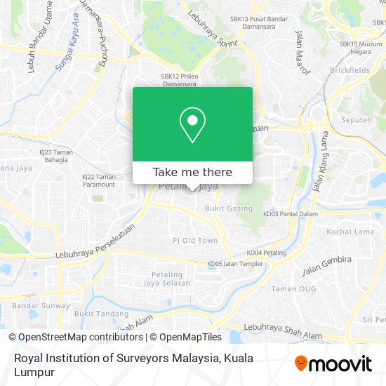Peta Royal Institution of Surveyors Malaysia