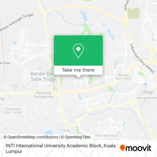 Peta INTI International University Academic Block
