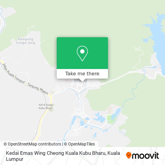 Peta Kedai Emas Wing Cheong Kuala Kubu Bharu
