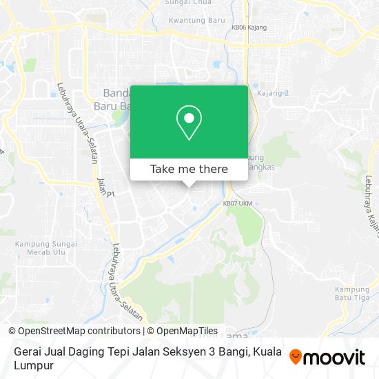 Gerai Jual Daging Tepi Jalan Seksyen 3 Bangi map