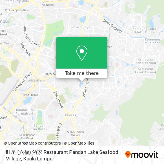 旺星 (六福) 酒家 Restaurant Pandan Lake Seafood Village map
