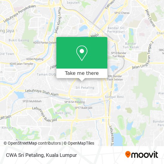 CWA Sri Petaling map
