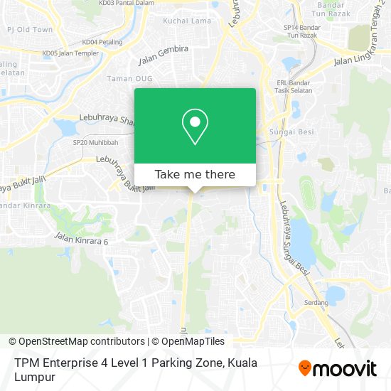 TPM Enterprise 4 Level 1 Parking Zone map