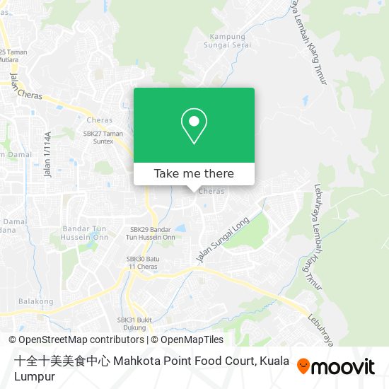 十全十美美食中心 Mahkota Point Food Court map