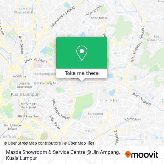 Mazda Showroom & Service Centre @ Jln Ampang map