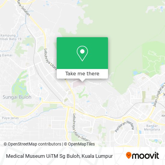 Medical Museum UiTM Sg Buloh map