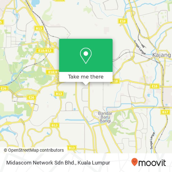 Midascom Network Sdn Bhd. map