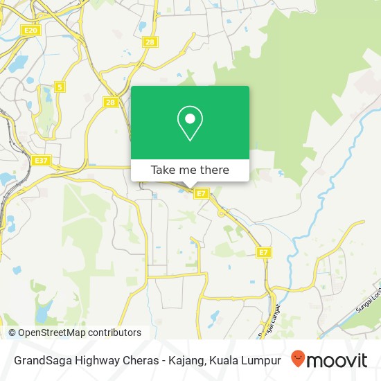 GrandSaga Highway Cheras - Kajang map
