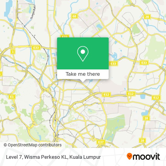 Level 7, Wisma Perkeso KL map