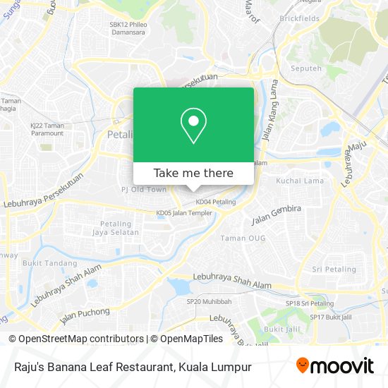 Raju's Banana Leaf Restaurant map