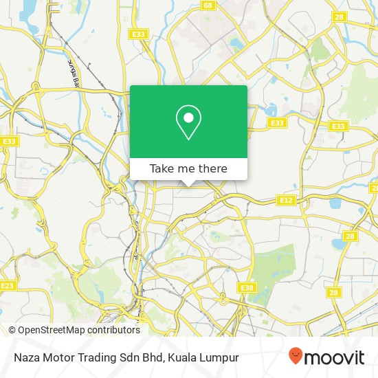 Peta Naza Motor Trading Sdn Bhd