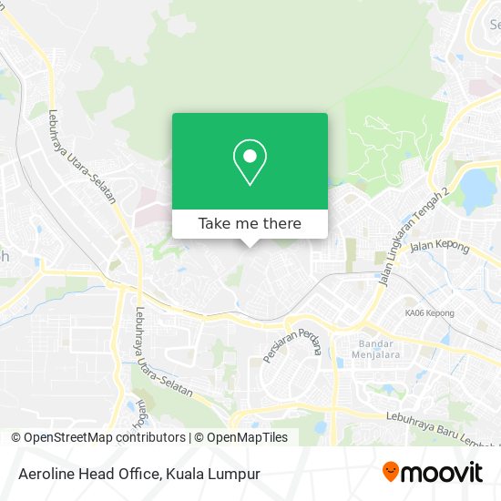 Aeroline Head Office map