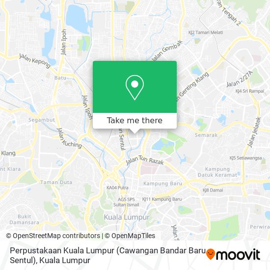 Perpustakaan Kuala Lumpur (Cawangan Bandar Baru Sentul) map