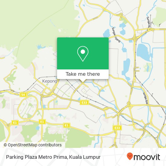 Parking Plaza Metro Prima map