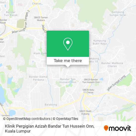 Klinik Pergigian Azizah Bandar Tun Hussein Onn map