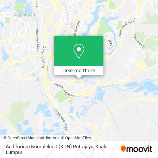 Peta Auditorium Kompleks D (KDN) Putrajaya