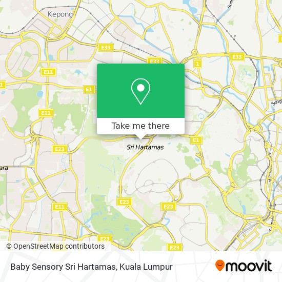 Baby Sensory Sri Hartamas map