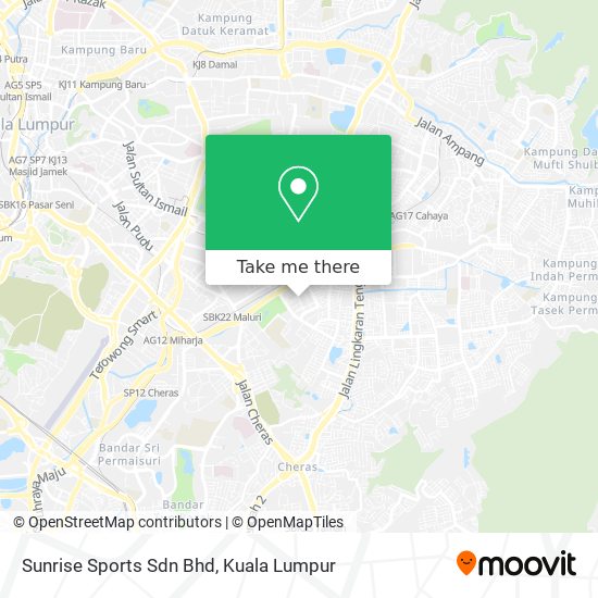 Peta Sunrise Sports Sdn Bhd
