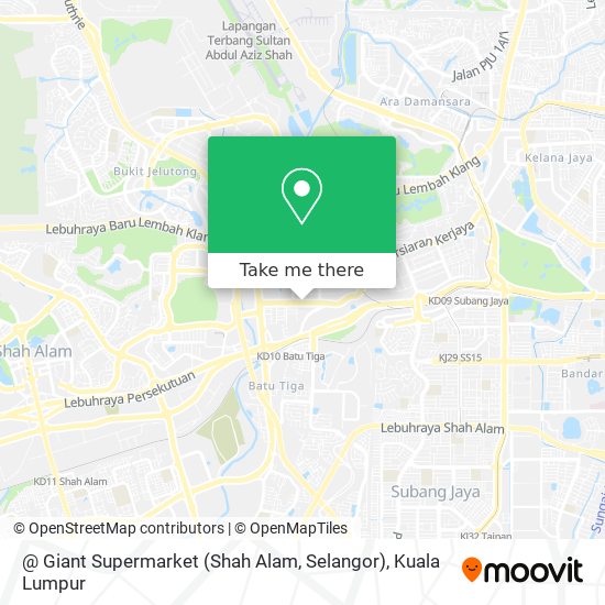Peta @ Giant Supermarket (Shah Alam, Selangor)