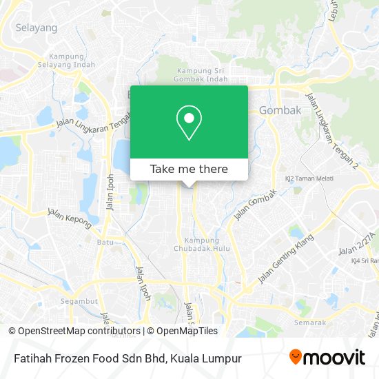 Peta Fatihah Frozen Food Sdn Bhd