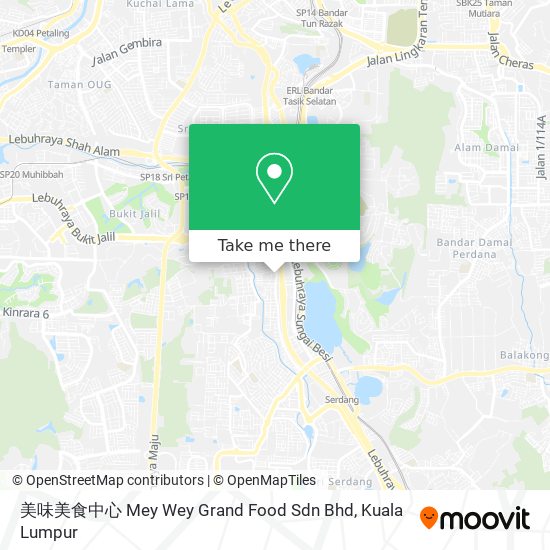 Peta 美味美食中心 Mey Wey Grand Food Sdn Bhd