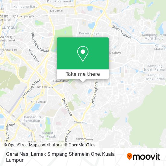 Gerai Nasi Lemak Simpang Shamelin One map
