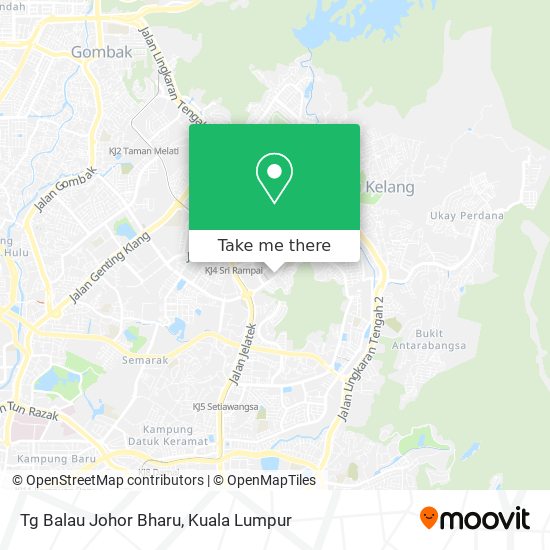 Tg Balau Johor Bharu map