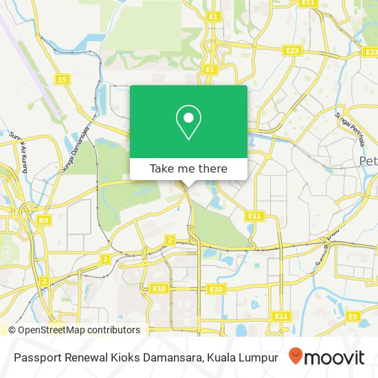 Peta Passport Renewal Kioks Damansara
