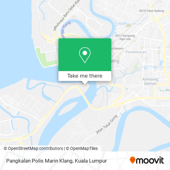 Peta Pangkalan Polis Marin Klang