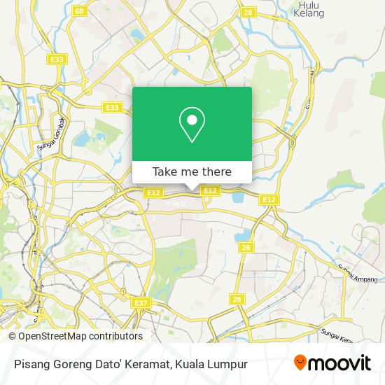 Pisang Goreng Dato' Keramat map