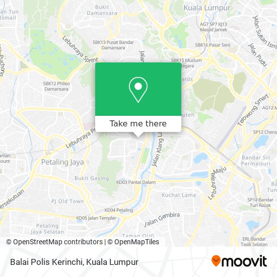 Balai Polis Kerinchi map