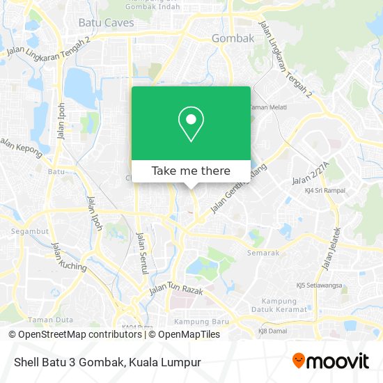 Peta Shell Batu 3 Gombak