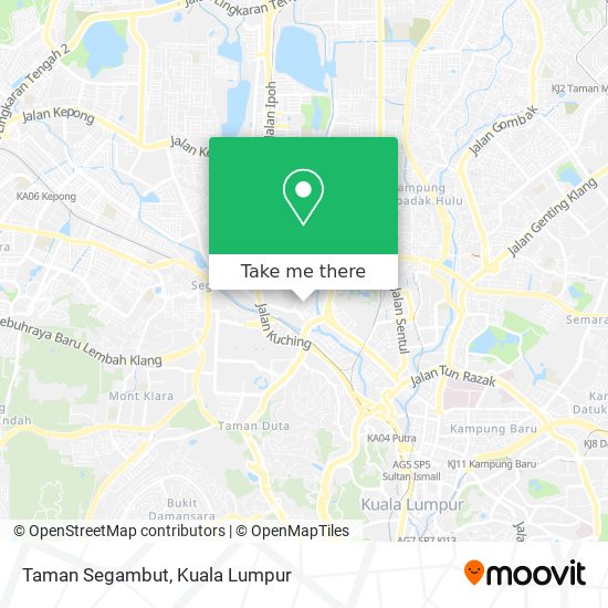 Taman Segambut map