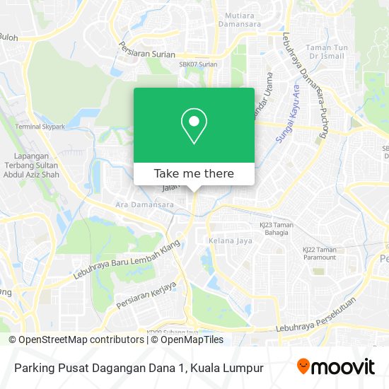 Parking Pusat Dagangan Dana 1 map