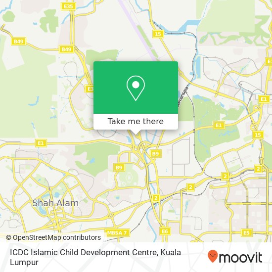 Peta ICDC Islamic Child Development Centre