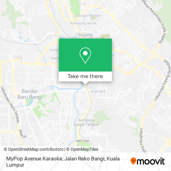 MyPop Avenue Karaoke, Jalan Reko Bangi map