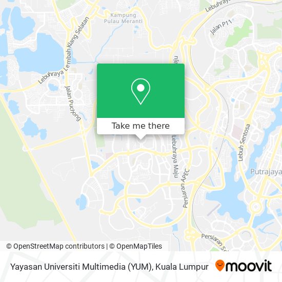 Yayasan Universiti Multimedia (YUM) map