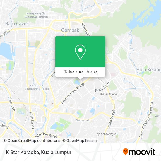 K Star Karaoke map