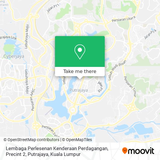 Peta Lembaga Perlesenan Kenderaan Perdagangan, Precint 2, Putrajaya