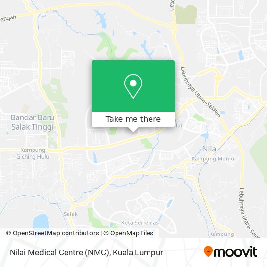 Nilai Medical Centre (NMC) map