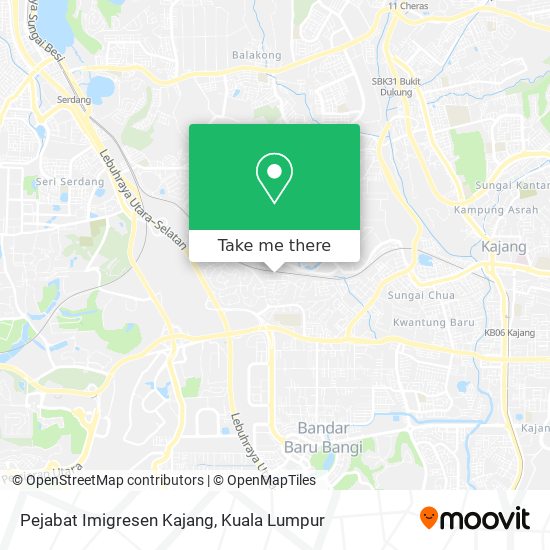 Pejabat Imigresen Kajang map