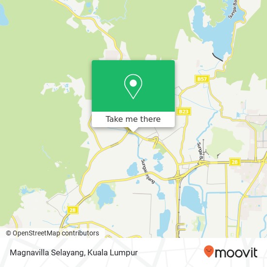 Magnavilla Selayang map