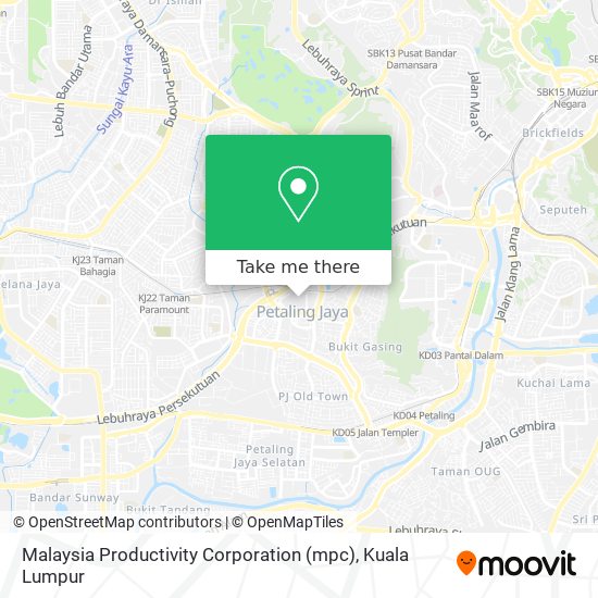 Peta Malaysia Productivity Corporation (mpc)