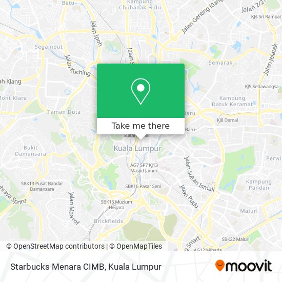 Starbucks Menara CIMB map