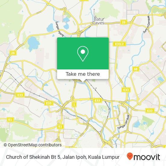 Church of Shekinah Bt 5, Jalan Ipoh map